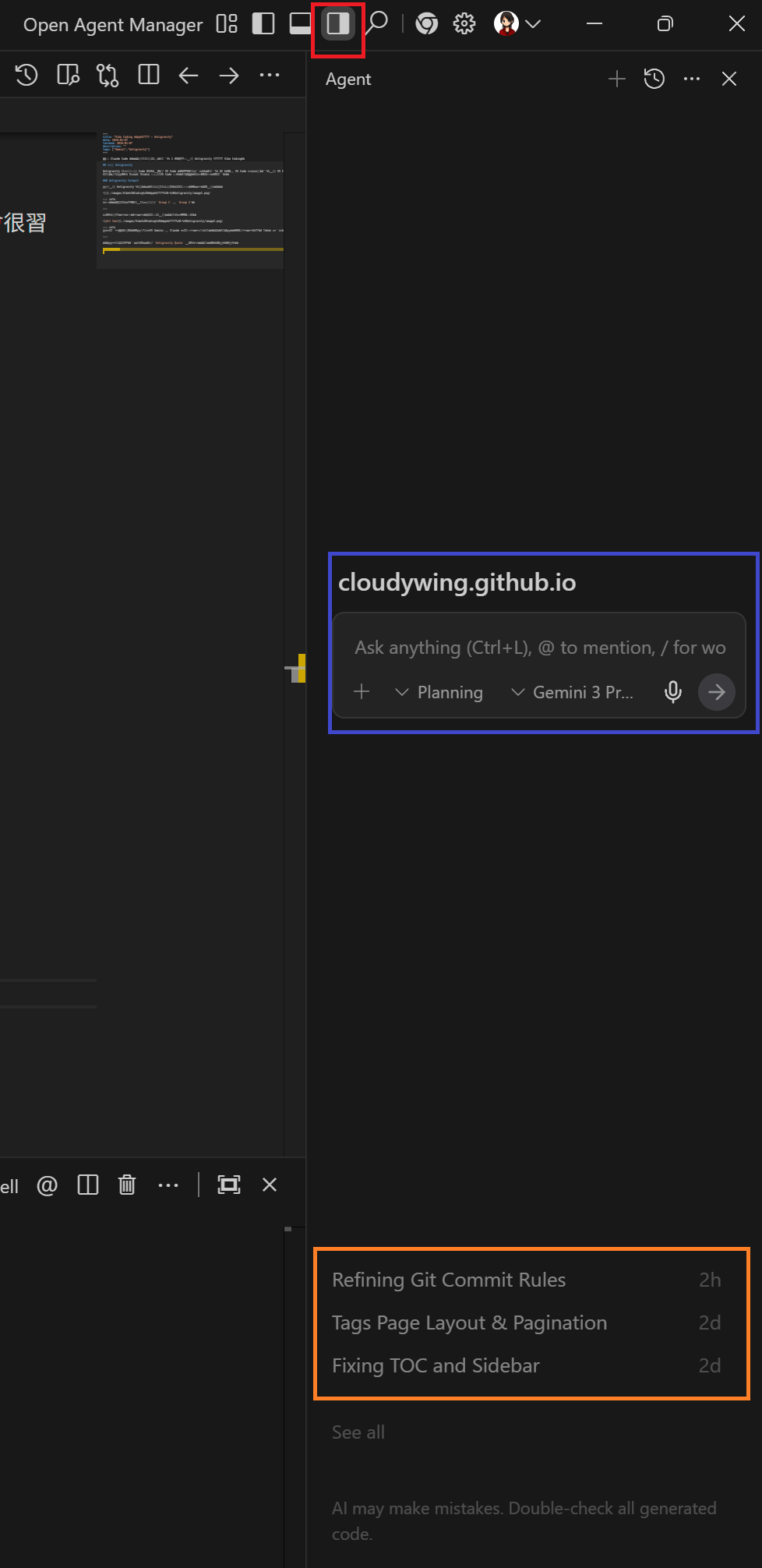 Antigravity UI Panels