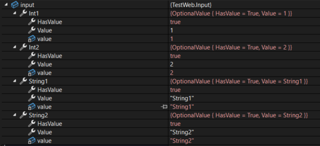 optional update string success