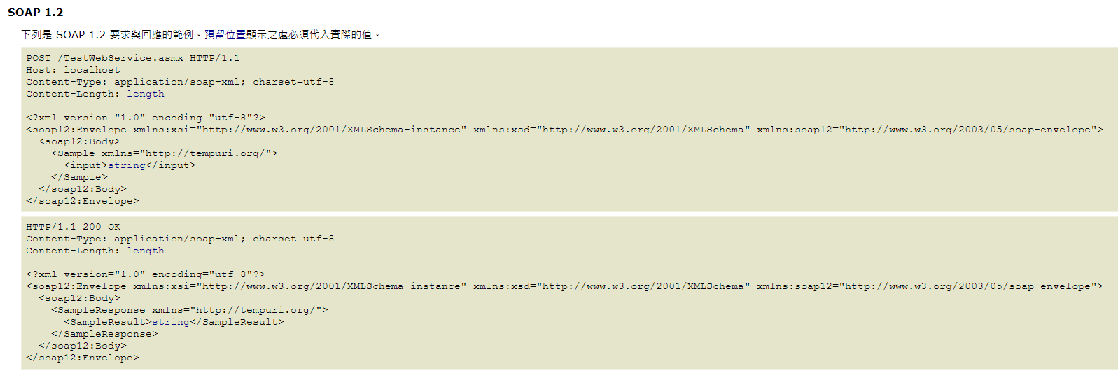 soap 1.2 format example